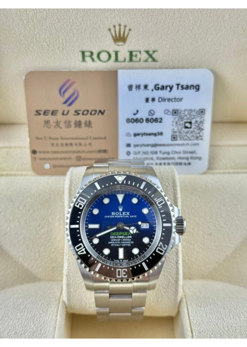 二手 ▶️   Rolex 勞力士 Deepsea BLUE ◀️ 126660 blue   2019年錶  44mm